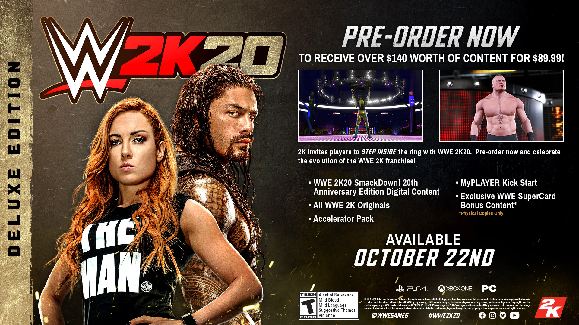 图片[2]-WWE 2K20/美国职业摔角联盟2K20 - 方舟游戏-方舟游戏